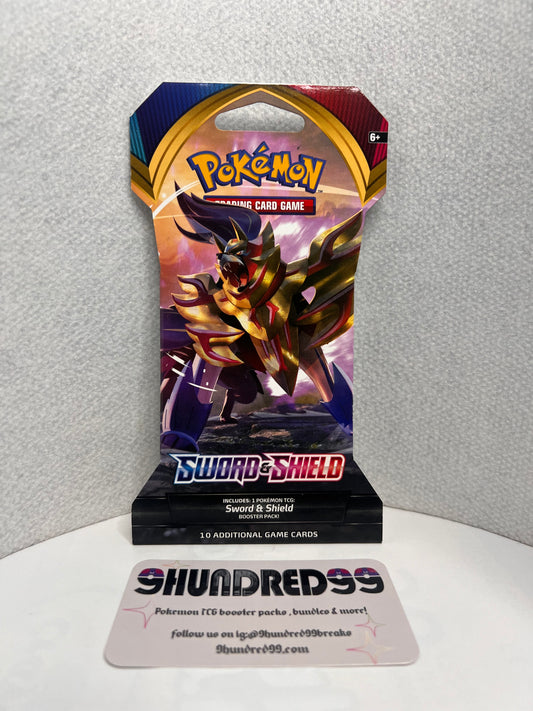 Sword & Shield Pokemon TCG Base Set Sleeved Booster Pack